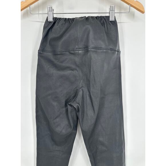 ALLSAINTS Cora Leggings Faux Leather High Waist Skinny Pull-On Pants, Black - Picture 11 of 15